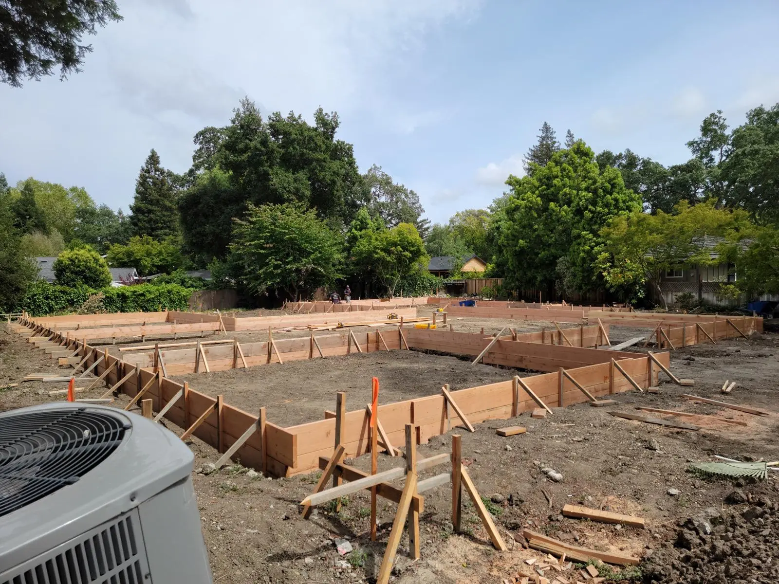 Concrete foundation work